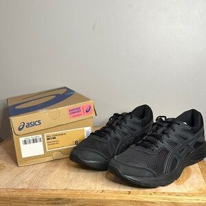 ASICS Men's Black Athletic Shoes size 8